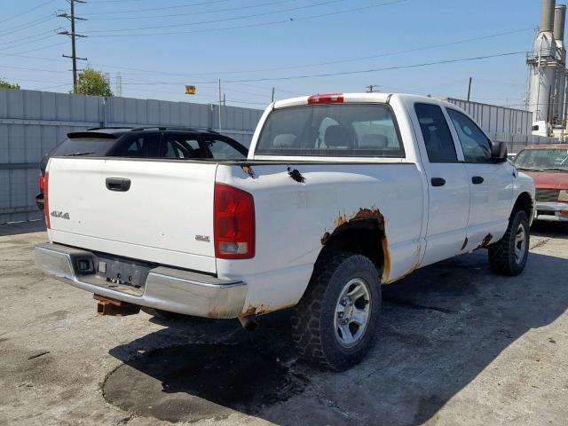 1D7HU18N45S325622 - 2005 DODGE RAM 1500 S WHITE photo 4