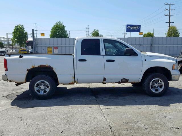 1D7HU18N45S325622 - 2005 DODGE RAM 1500 S WHITE photo 9