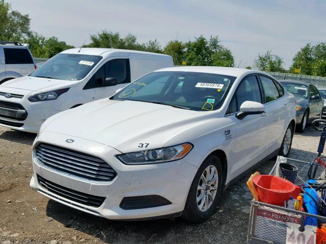 3FA6P0G73GR126832 - 2016 FORD FUSION S WHITE photo 2