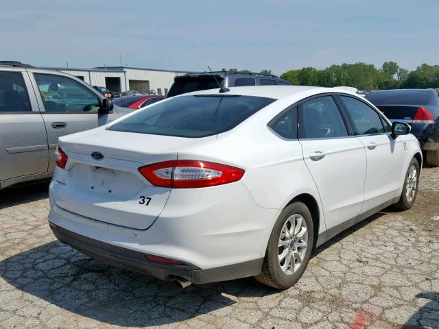 3FA6P0G73GR126832 - 2016 FORD FUSION S WHITE photo 4