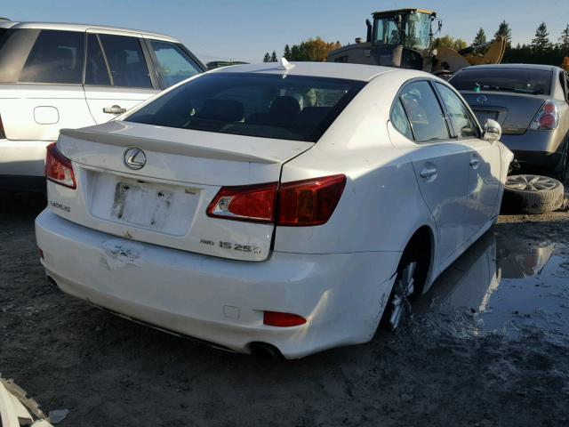 JTHCK262X95030956 - 2009 LEXUS IS 250 WHITE photo 4