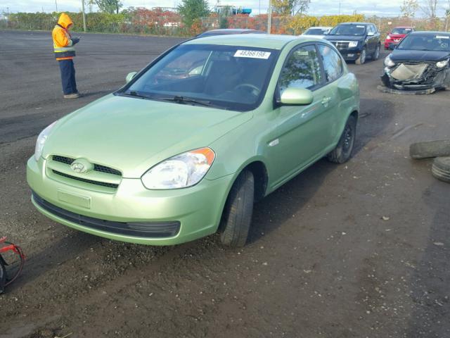 KMHCN3BC8AU176940 - 2010 HYUNDAI ACCENT SE GREEN photo 2