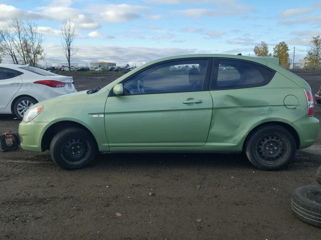 KMHCN3BC8AU176940 - 2010 HYUNDAI ACCENT SE GREEN photo 9