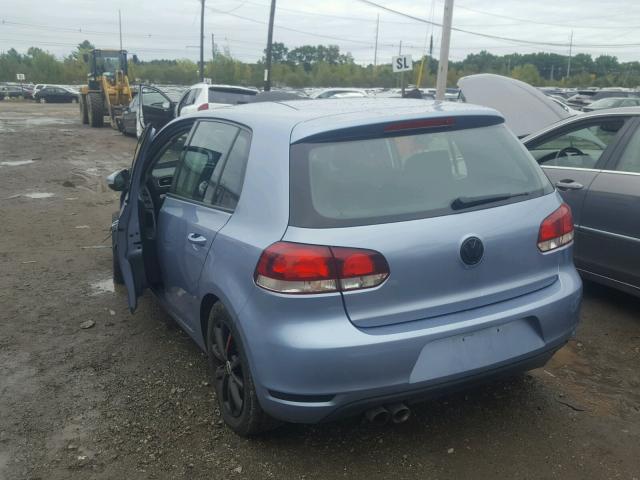 WVWDB7AJ3BW333210 - 2011 VOLKSWAGEN GOLF 蓝色 照片 3