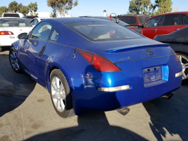 JN1AZ34D75M602647 - 2005 NISSAN 350Z COUPE BLUE photo 3