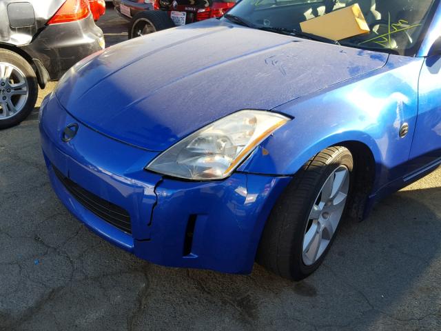 JN1AZ34D75M602647 - 2005 NISSAN 350Z COUPE BLUE photo 9