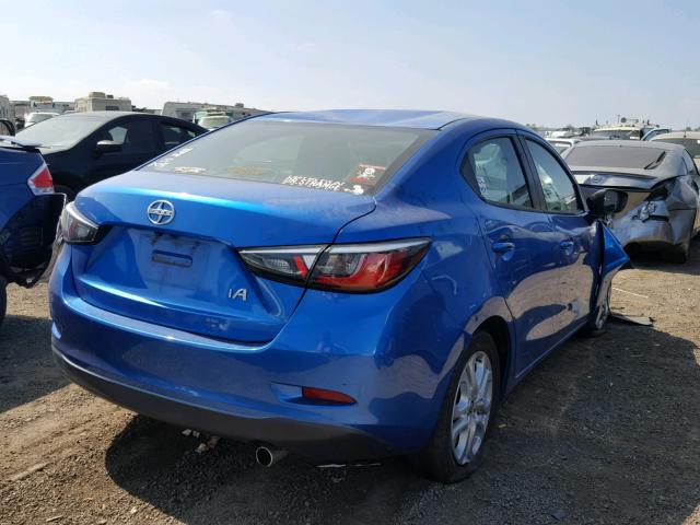 3MYDLBZV7GY133987 - 2016 TOYOTA SCION IA BLUE photo 4