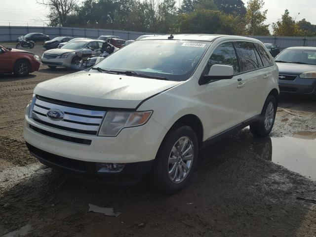 2FMDK48C78BA07213 - 2008 FORD EDGE SEL WHITE photo 2