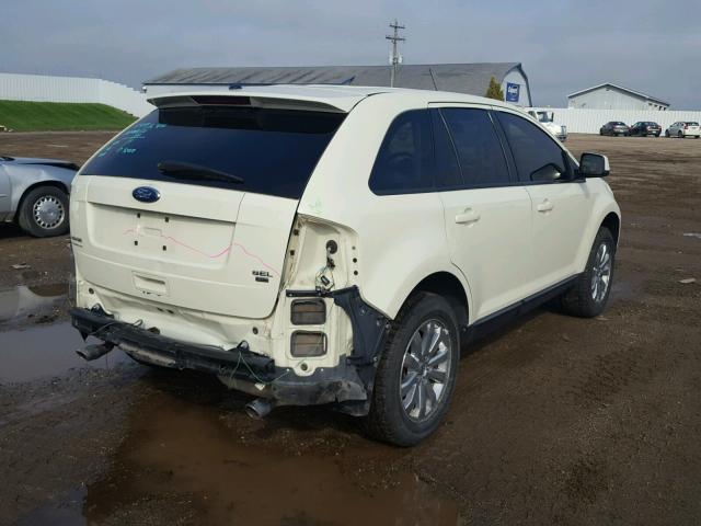 2FMDK48C78BA07213 - 2008 FORD EDGE SEL WHITE photo 4