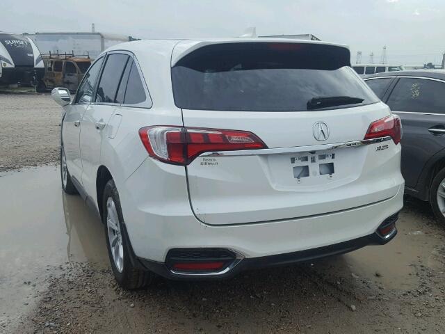 5J8TB3H55JL012929 - 2018 ACURA RDX TECHNO WHITE photo 3