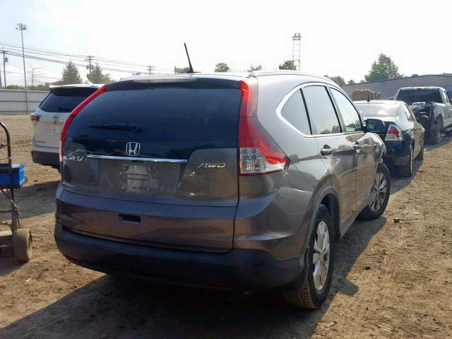 5J6RM4H76CL018116 - 2012 HONDA CR-V EXL BROWN photo 4