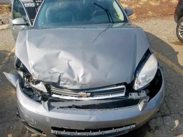 2G1WC583481206735 - 2008 CHEVROLET IMPALA LT GRAY photo 7