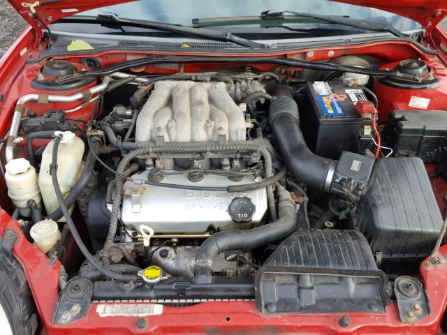 4C3AG42H61E076615 - 2001 CHRYSLER SEBRING LX RED photo 7