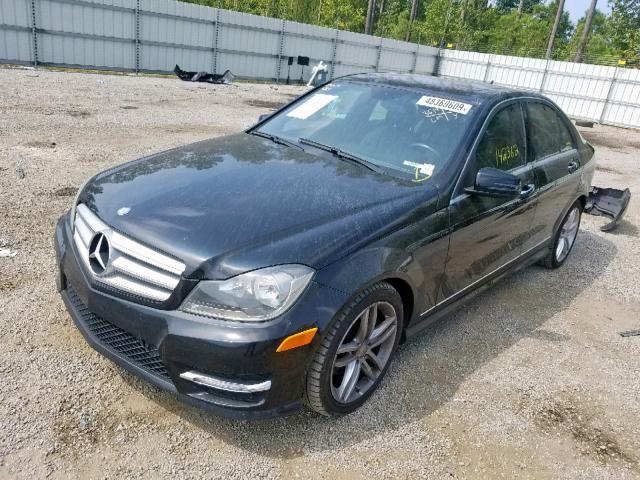 WDDGF4HB4DR300819 - 2013 MERCEDES-BENZ C 250 BLACK photo 2