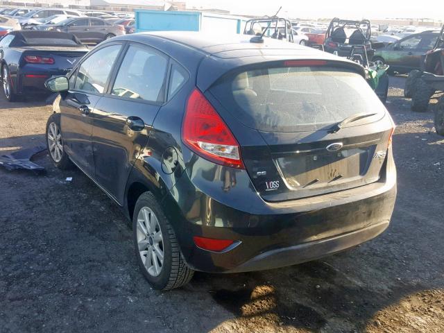 3FADP4EJ3DM177785 - 2013 FORD FIESTA SE BLACK photo 3