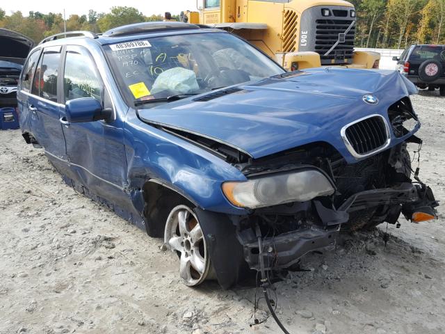 5UXFB33562LH31970 - 2002 BMW X5 4.4I BLUE photo 1