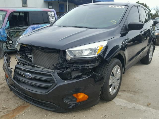 1FMCU0F77HUA20140 - 2017 FORD ESCAPE S BLACK photo 2