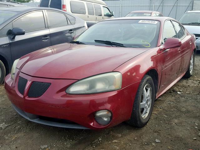 2G2WP522041108490 - 2004 PONTIAC GRAND PRIX MAROON photo 2