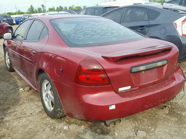 2G2WP522041108490 - 2004 PONTIAC GRAND PRIX MAROON photo 3