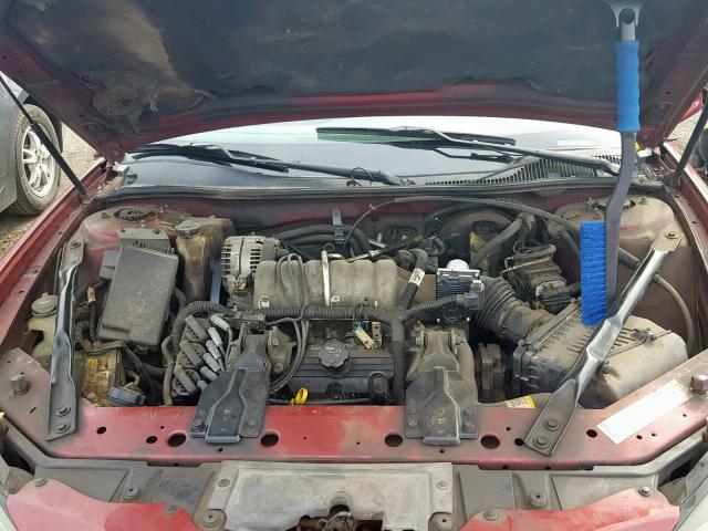 2G2WP522041108490 - 2004 PONTIAC GRAND PRIX MAROON photo 7