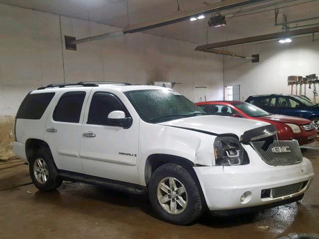 1GKFK13087J121969 - 2007 GMC YUKON WHITE photo 1