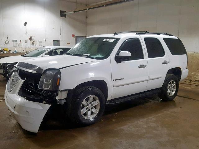 1GKFK13087J121969 - 2007 GMC YUKON WHITE photo 2