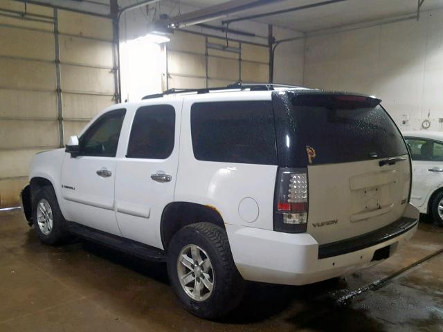 1GKFK13087J121969 - 2007 GMC YUKON WHITE photo 3