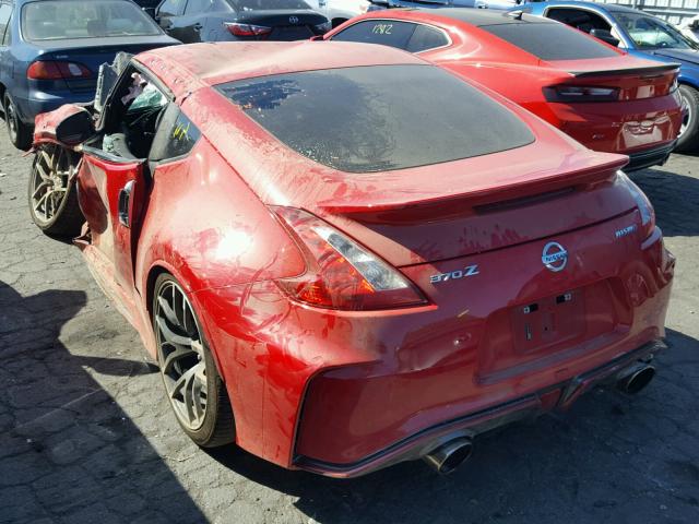 JN1AZ4EH4HM950885 - 2017 NISSAN 370Z RED photo 3