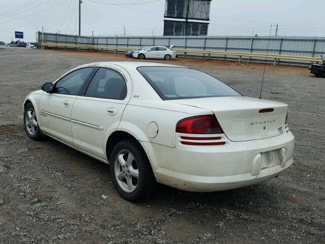 1B3EJ46X21N682318 - 2001 DODGE STRATUS SE WHITE photo 3