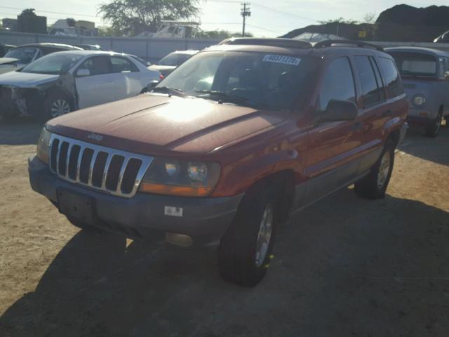 1J4GX48S82C118185 - 2002 JEEP GRAND CHER RED photo 2