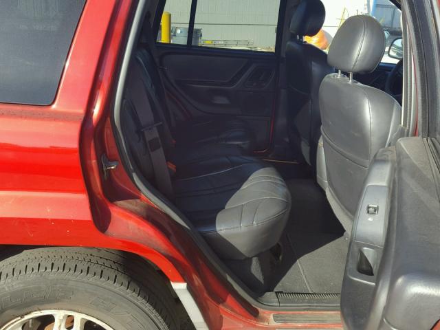 1J4GX48S82C118185 - 2002 JEEP GRAND CHER RED photo 6