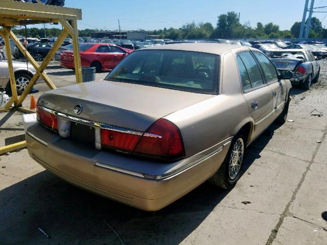 2MEFM74W4YX703375 - 2000 MERCURY GRAND MARQ GOLD photo 4