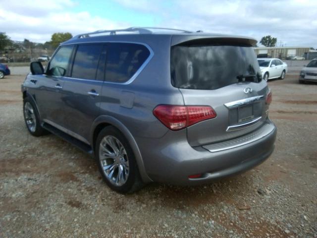 JN8AZ2NE7C9020034 - 2012 INFINITI QX56 SILVER photo 3