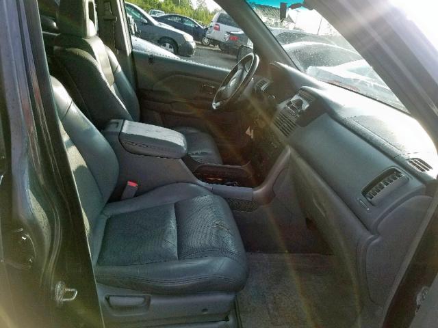 2HKYF18684H571633 - 2004 HONDA PILOT EXL BLUE photo 5