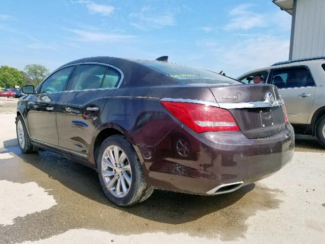 1G4GB5G39FF154343 - 2014 BUICK LACROSSE MAROON photo 3