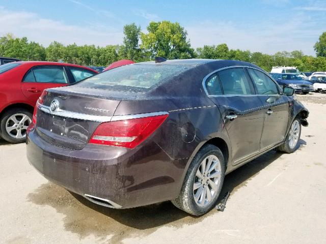 1G4GB5G39FF154343 - 2014 BUICK LACROSSE MAROON photo 4