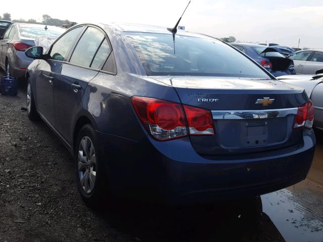 1G1PA5SH1D7278018 - 2013 CHEVROLET CRUZE LS BLUE photo 3