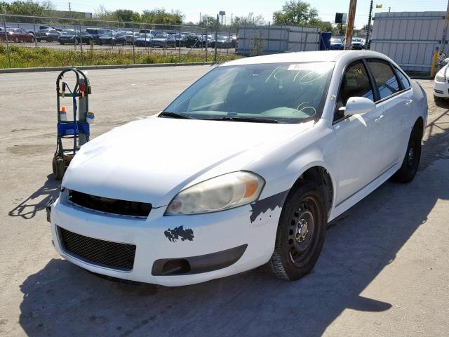 2G1WD5E30E1175660 - 2014 CHEVROLET IMPALA LIM WHITE photo 2