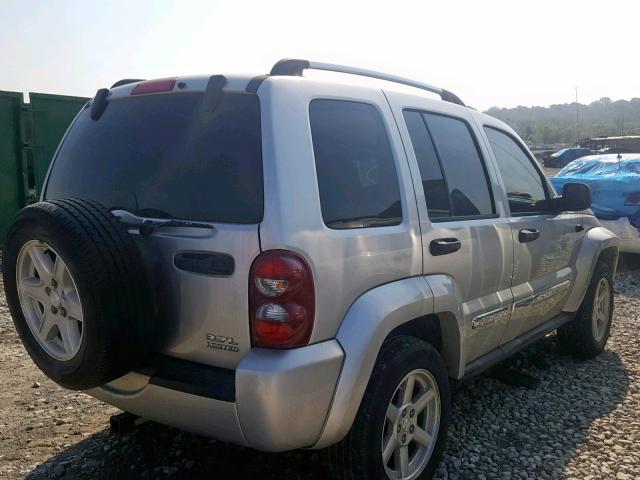 1J4GL58K16W220059 - 2006 JEEP LIBERTY LI SILVER photo 4