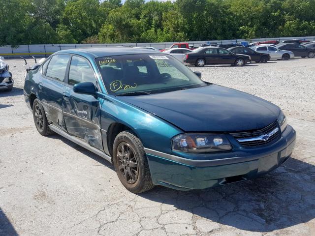 2G1WF52E0Y9162140 - 2000 CHEVROLET IMPALA GREEN photo 1