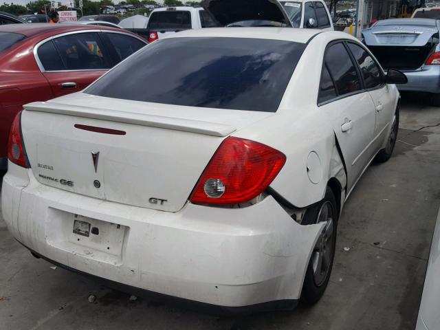 1G2ZH58N274242891 - 2007 PONTIAC G6 GT WHITE photo 4