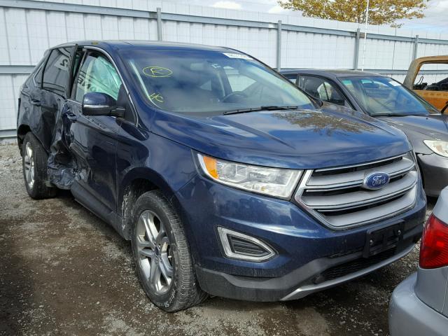 2FMPK4K93HBB06959 - 2017 FORD EDGE TITAN BLUE photo 1