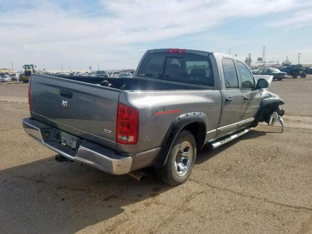 1D7HU18D95S125861 - 2005 DODGE RAM 1500 S GRAY photo 4