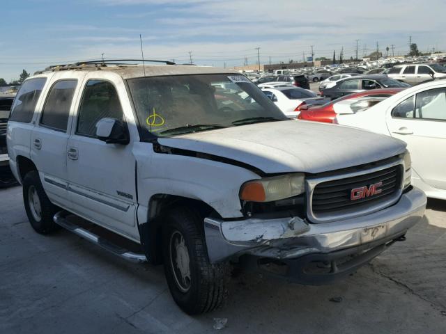 1GKEC13V62R276115 - 2002 GMC YUKON WHITE photo 1