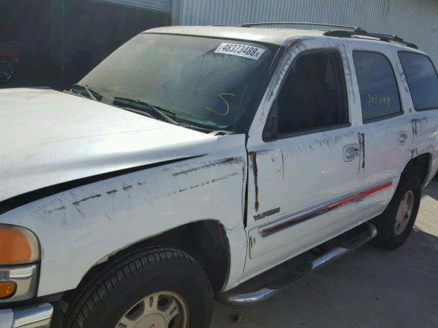 1GKEC13V62R276115 - 2002 GMC YUKON WHITE photo 9