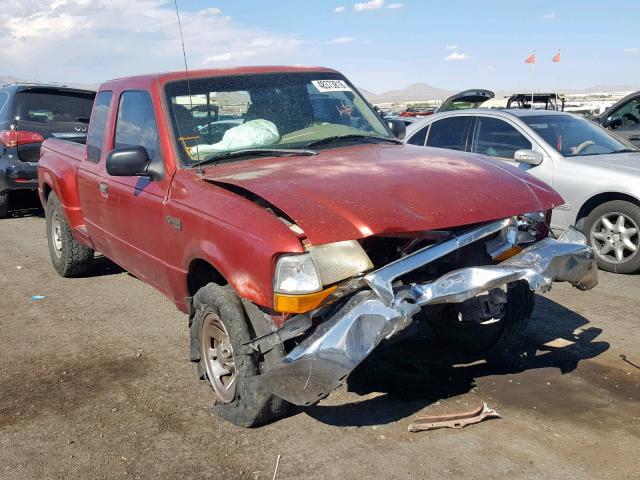 1FTYR14V6YPB20635 - 2000 FORD RANGER SUP RED photo 1