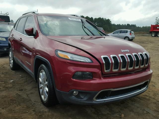 1C4PJLDB3GW247822 - 2016 JEEP CHEROKEE L RED photo 1