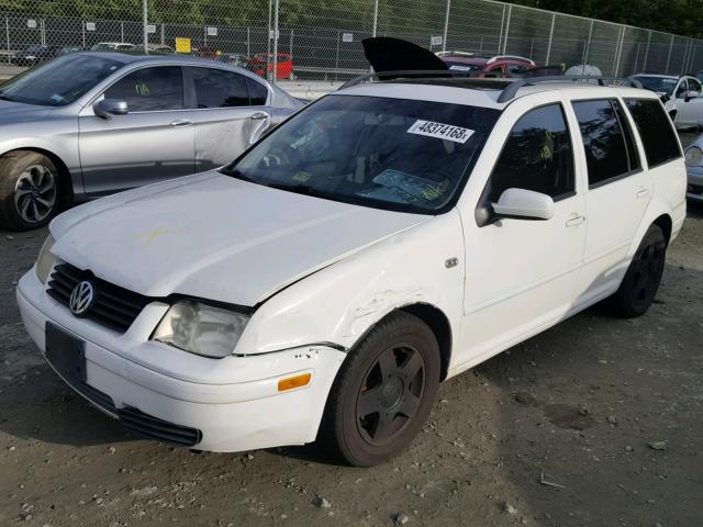 WVWSK61J91W713314 - 2001 VOLKSWAGEN JETTA GLS WHITE photo 2