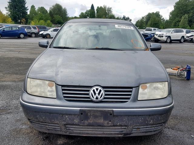 3VWRA69M35M079422 - 2005 VOLKSWAGEN JETTA GL GRAY photo 9