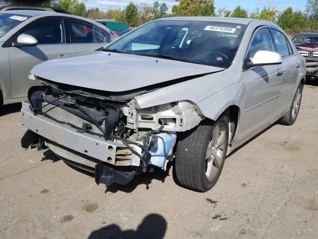 1G1ZC5EU0CF168013 - 2012 CHEVROLET MALIBU 1LT ოქროსფერი ფოტო 2